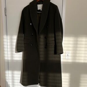 Brooks Brothers Olive Wool Coat